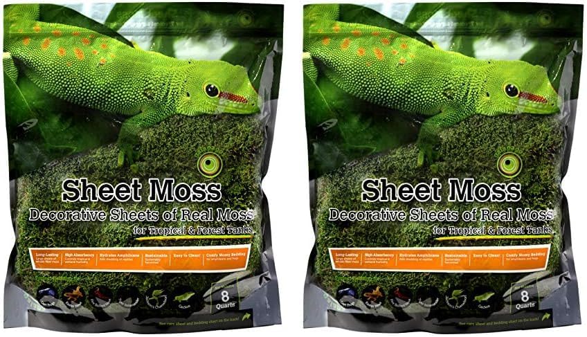 Galápagos (05248) Sheets of Real Moss, 8-Quart, Natural,Green