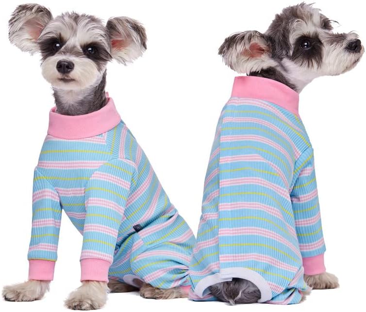 Dog Surgery Recovery Suit, Four-Leg Long Sleeve Dog Onesie