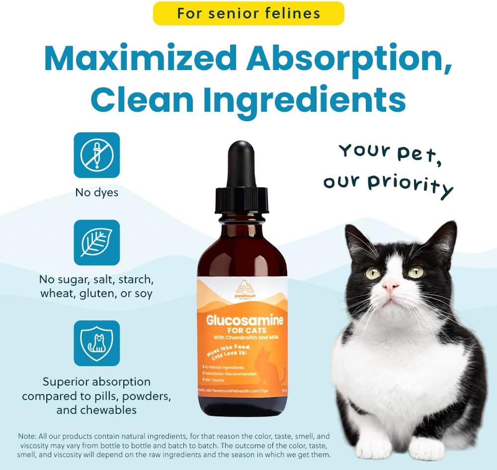 Paramount Pet Health Liquid Glucosamine Chondroitin MSM for Cats