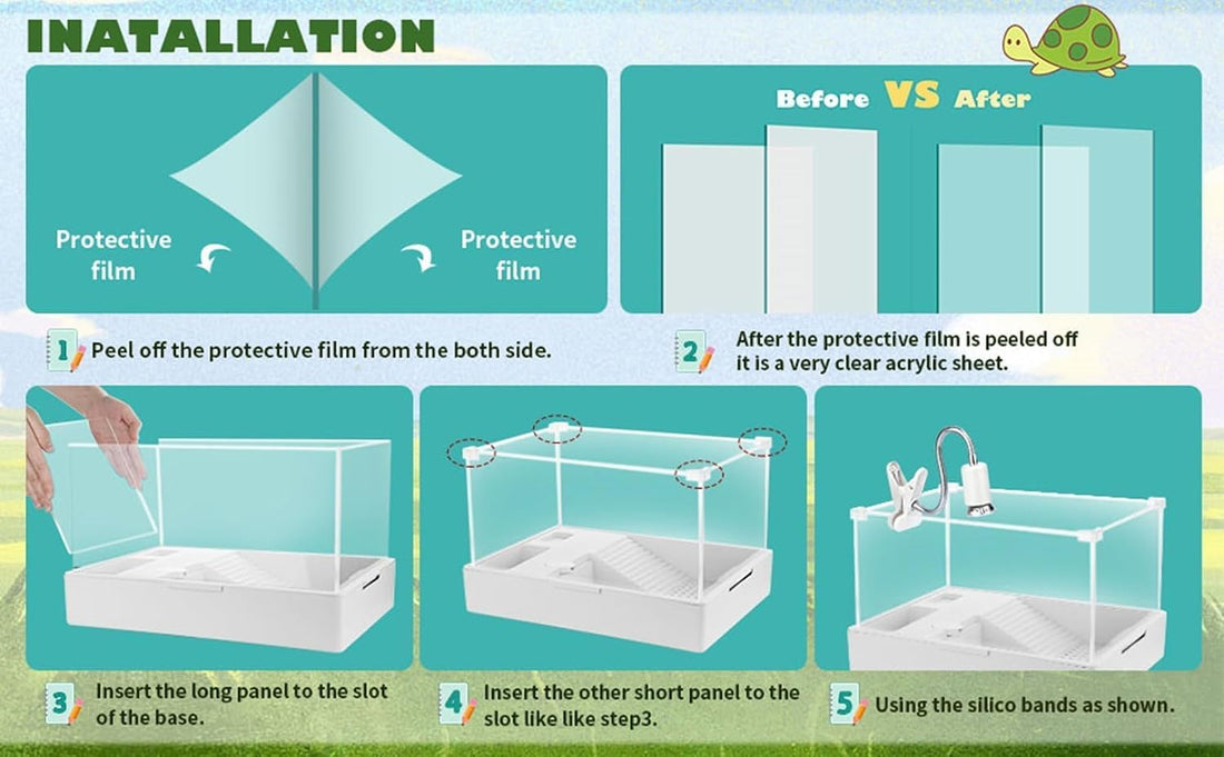 Medium Turtle Tank with Water Pump