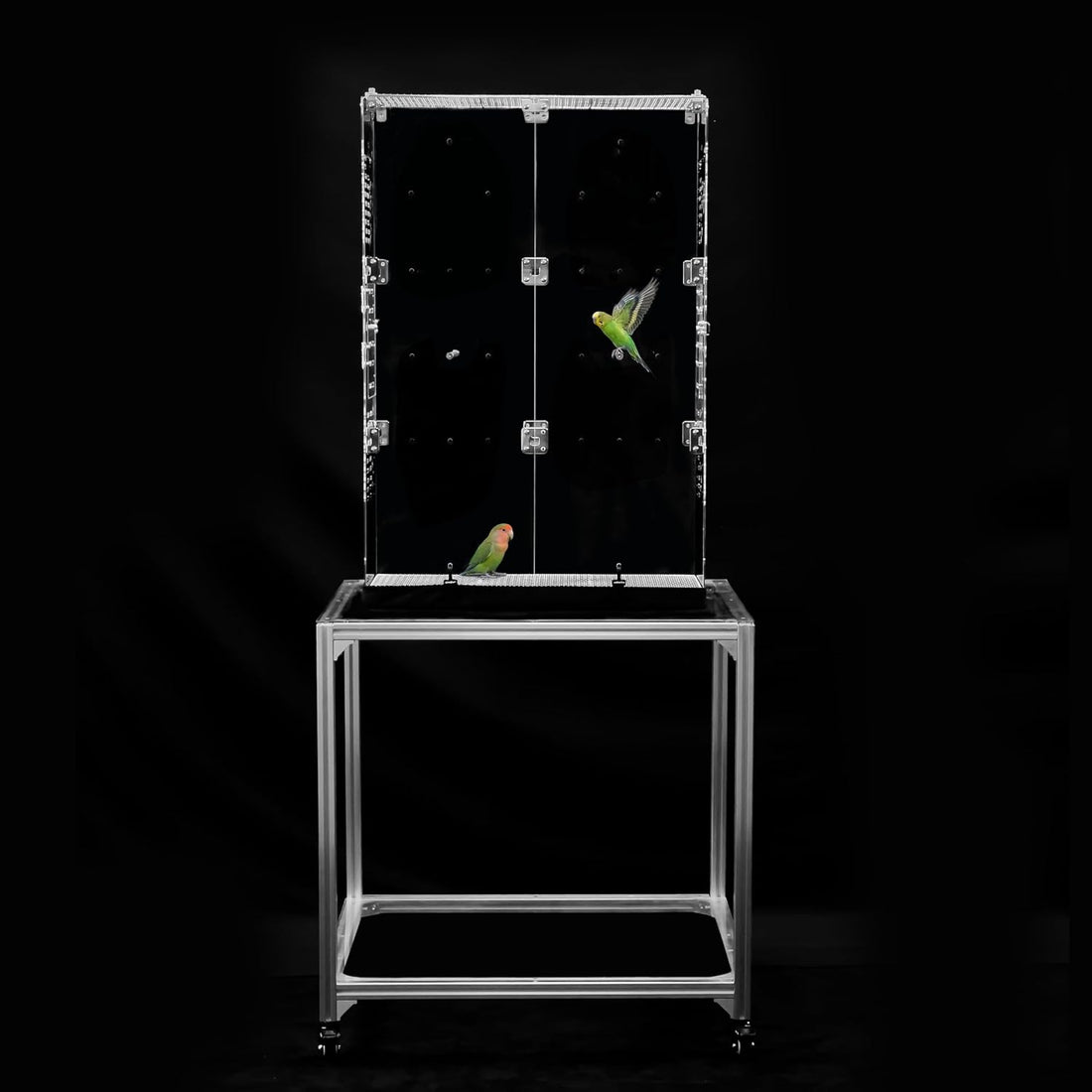 GuineaLoft™ Model-ET223 Crystal Clear Acrylic Bird Cage