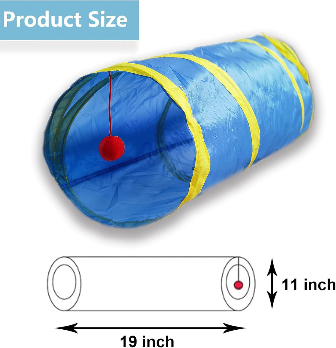 Cat Tunnel Tube Toys，Tunnels for Indoor Cats