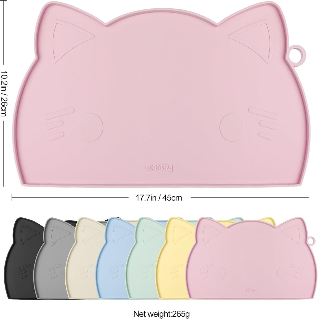 Coomazy Cat Food & Water Mat