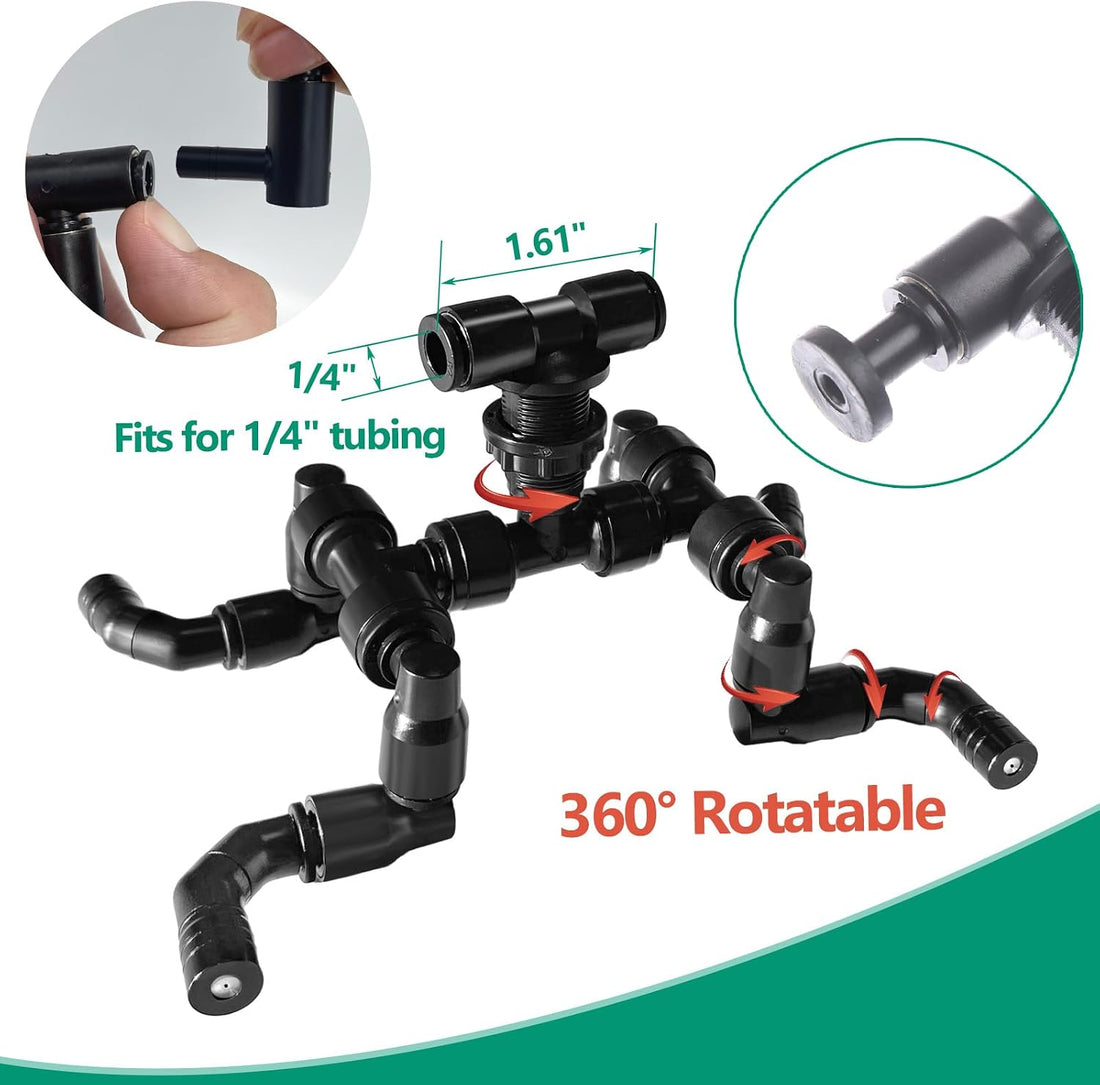 Reptile Mister Nozzles - T Double Misting Assembly