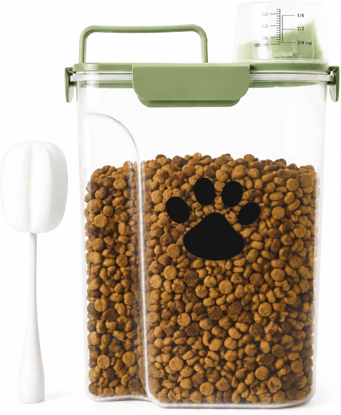 5-7Lbs Airtight Dog Cat Food Storage Container with cleaning brush