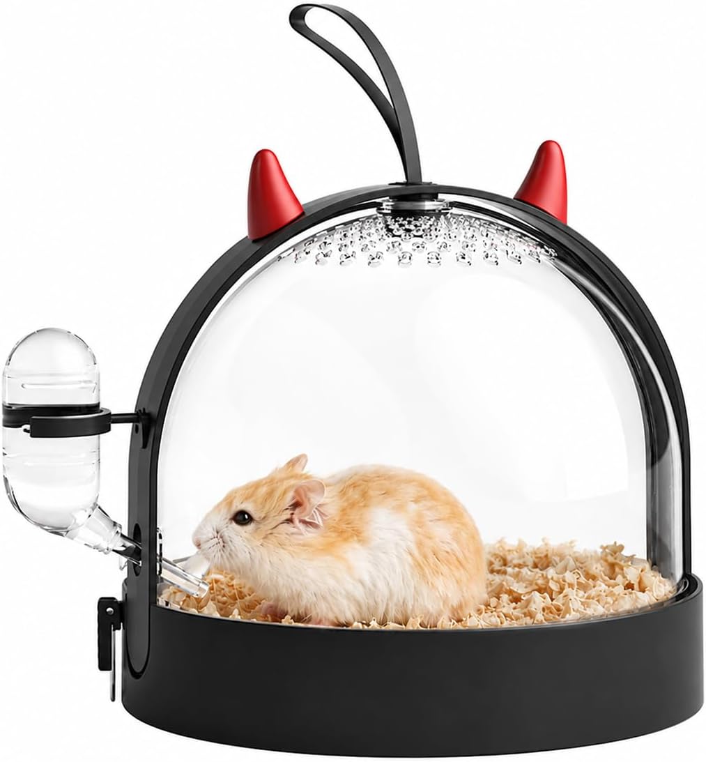 Hamster Travel Cage with Water Bottle