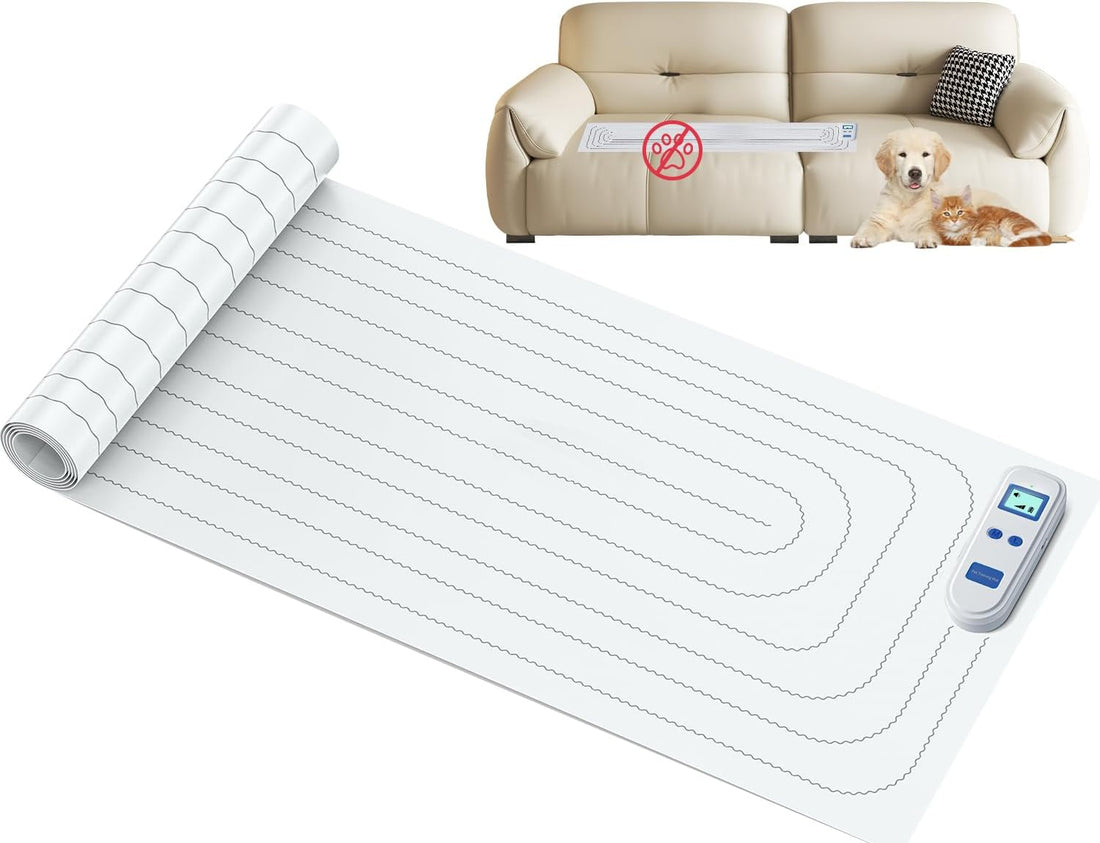 PETNAISPet Shock Mat for Dogs & Cats, 41"x18" Rechargeable Scat Mat