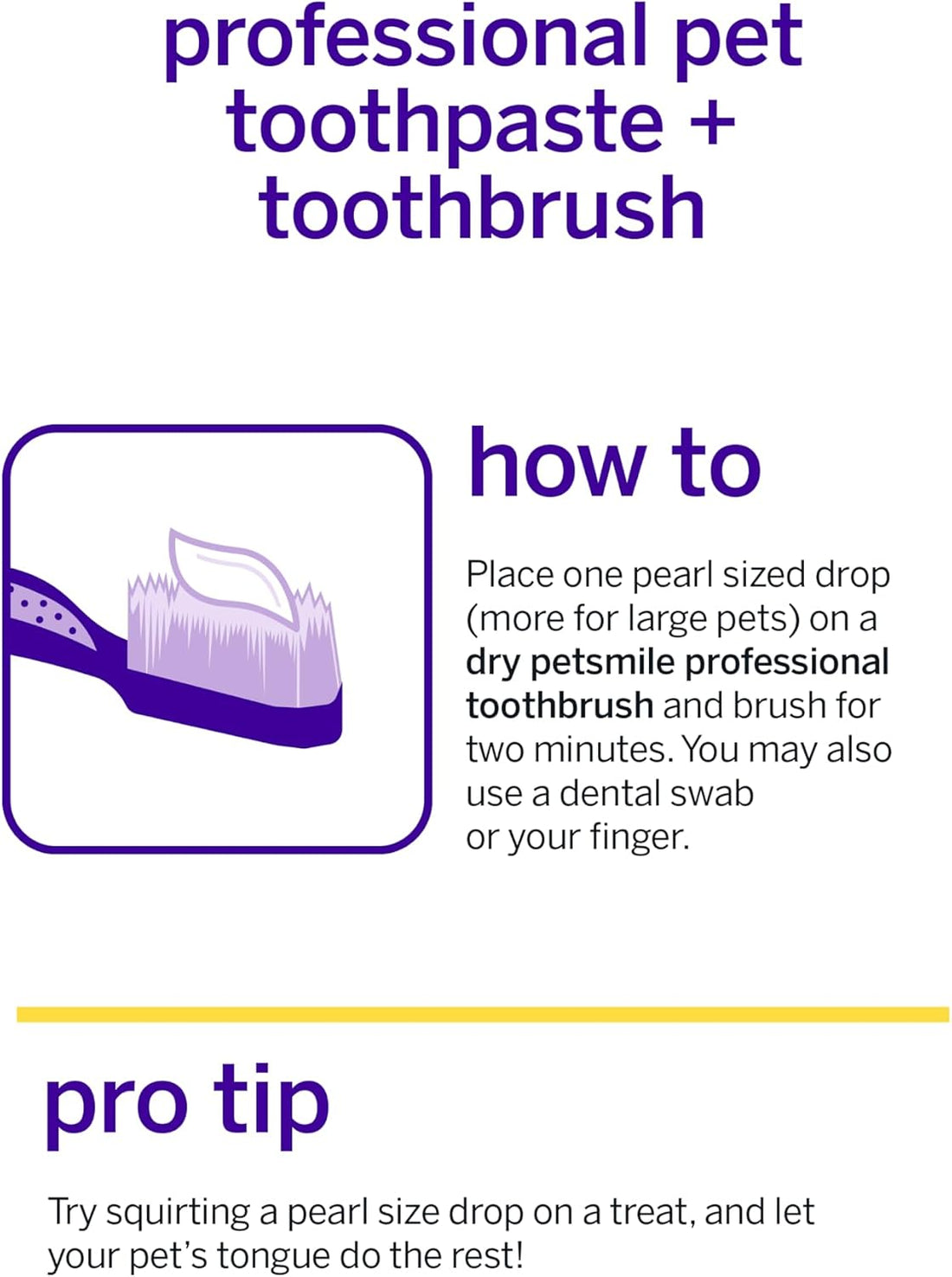 Petsmile Pet Teeth Brushing Kit, Toothpaste + Brush