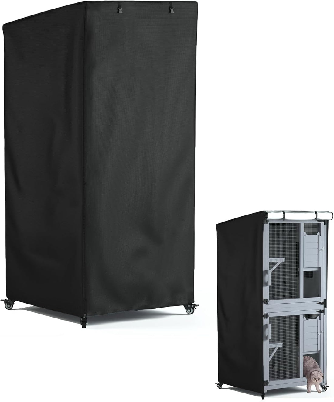 Outdoor Cat House Cover, Super Waterproof Feral Cattery Cat Cover