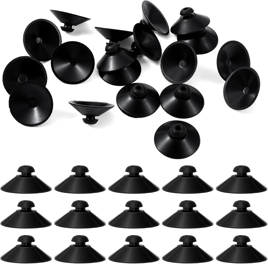 40PCS Fish Tank Suction Cups,Rubber Black Suction Cups