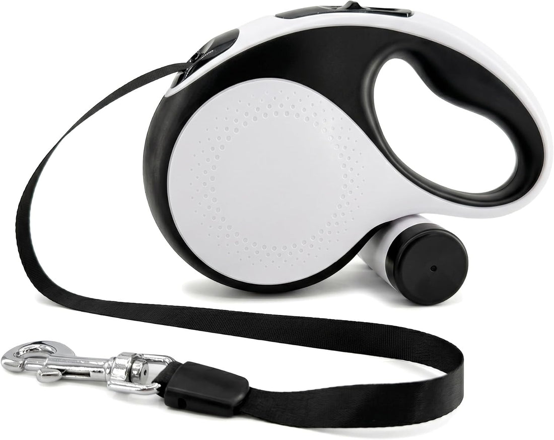 Retractable Dog Leash, White