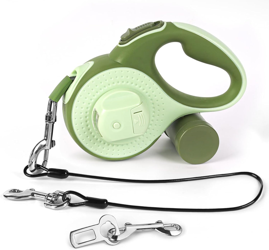26ft Heavy Duty Retractable Dog Leash for Large Dogs with Poop Bag