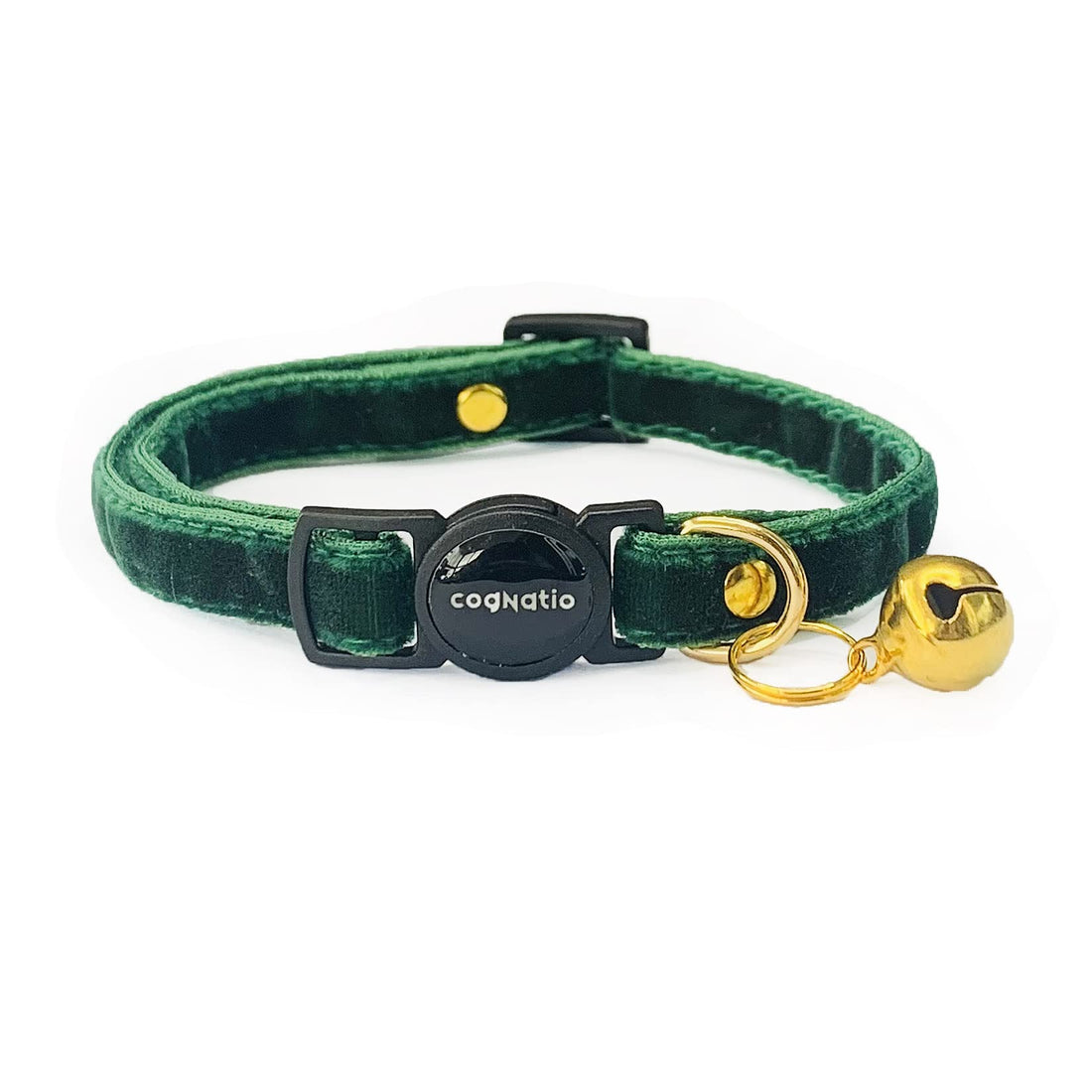 Cognatio Safety Quick Release Cat Collars,Double Velvet with Bell