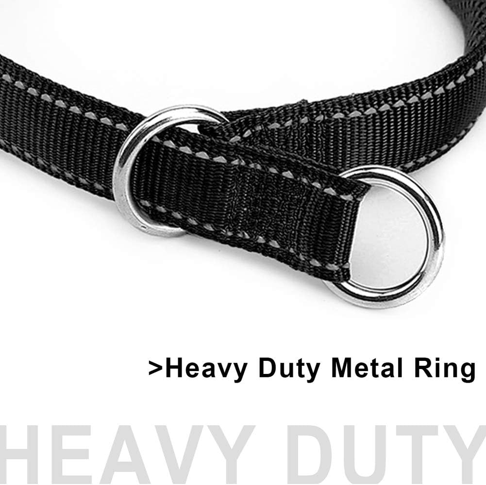 Reflective Slip Dog Collar Lightweight Loop Dog Collar 44-75lb Dogs