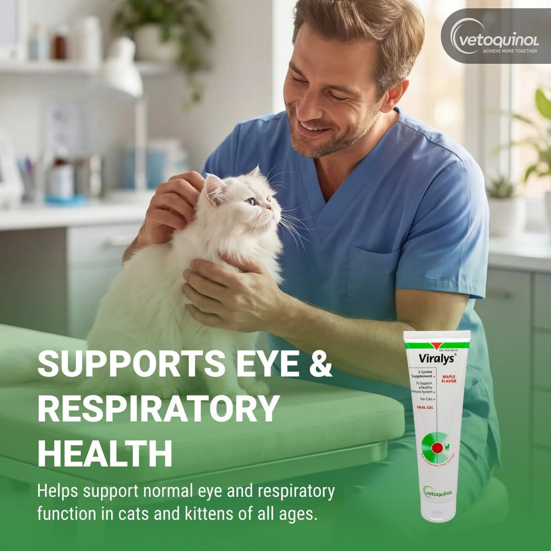 Vetoquinol Viralys Daily L-Lysine Gel for Cats and Kittens
