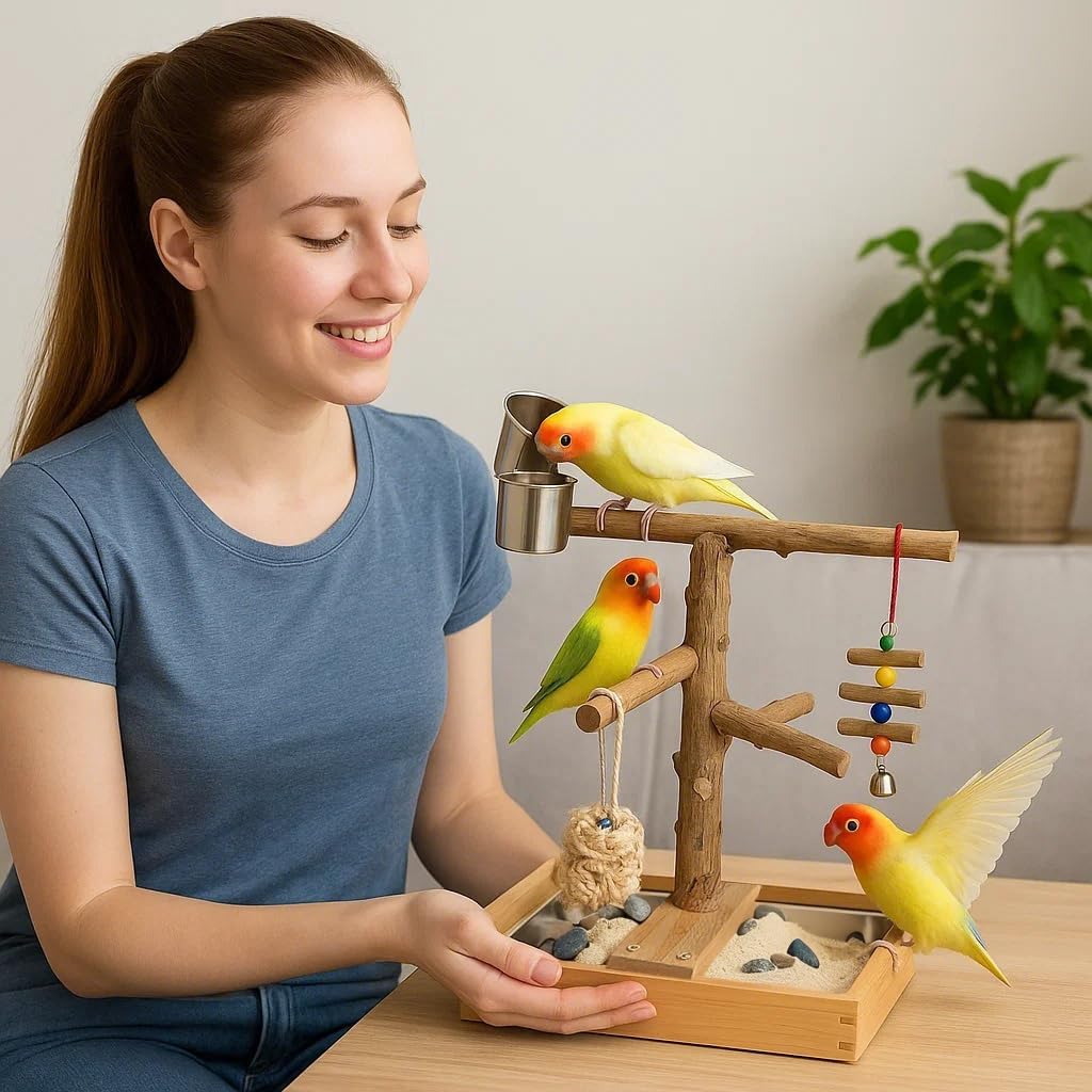 Bird Playground, Parrot Perch Stand