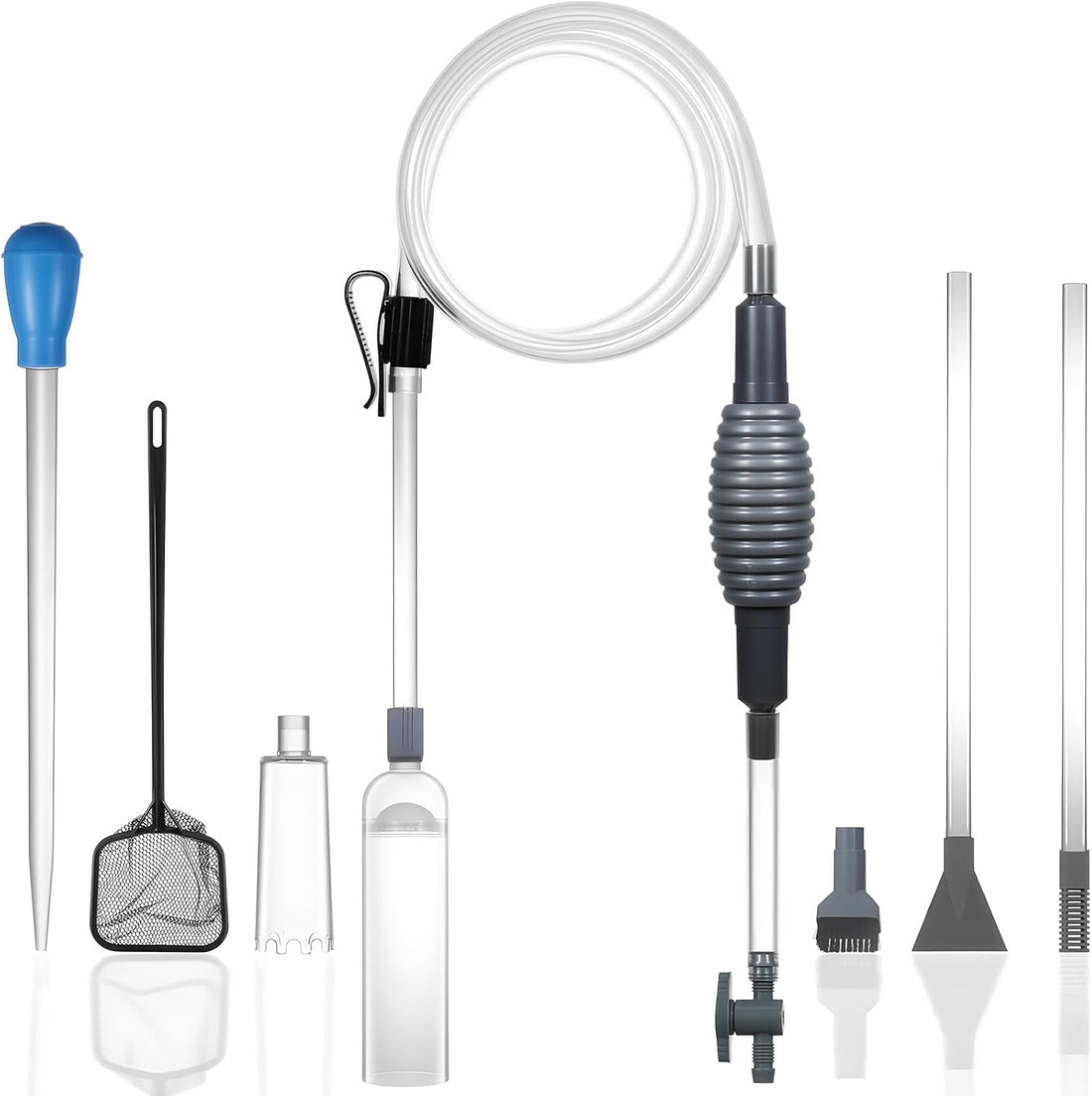 Aquarium Siphon Vacuum Kit with Turkey Baster