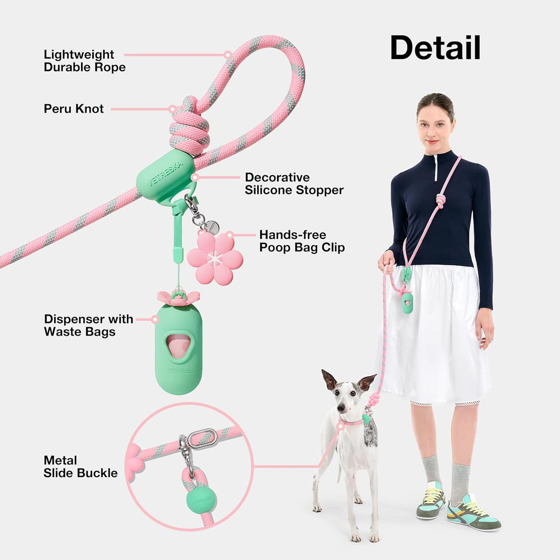 VETRESKA Hands-Free Dog Leash
