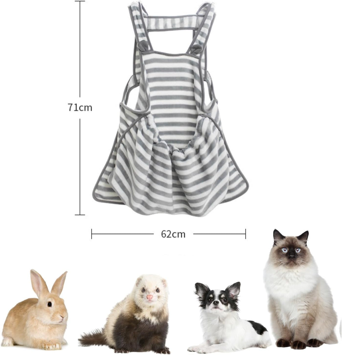 Ferret Sling Carrier - Fleece Small Pet Carrier Bag Soft Breathable