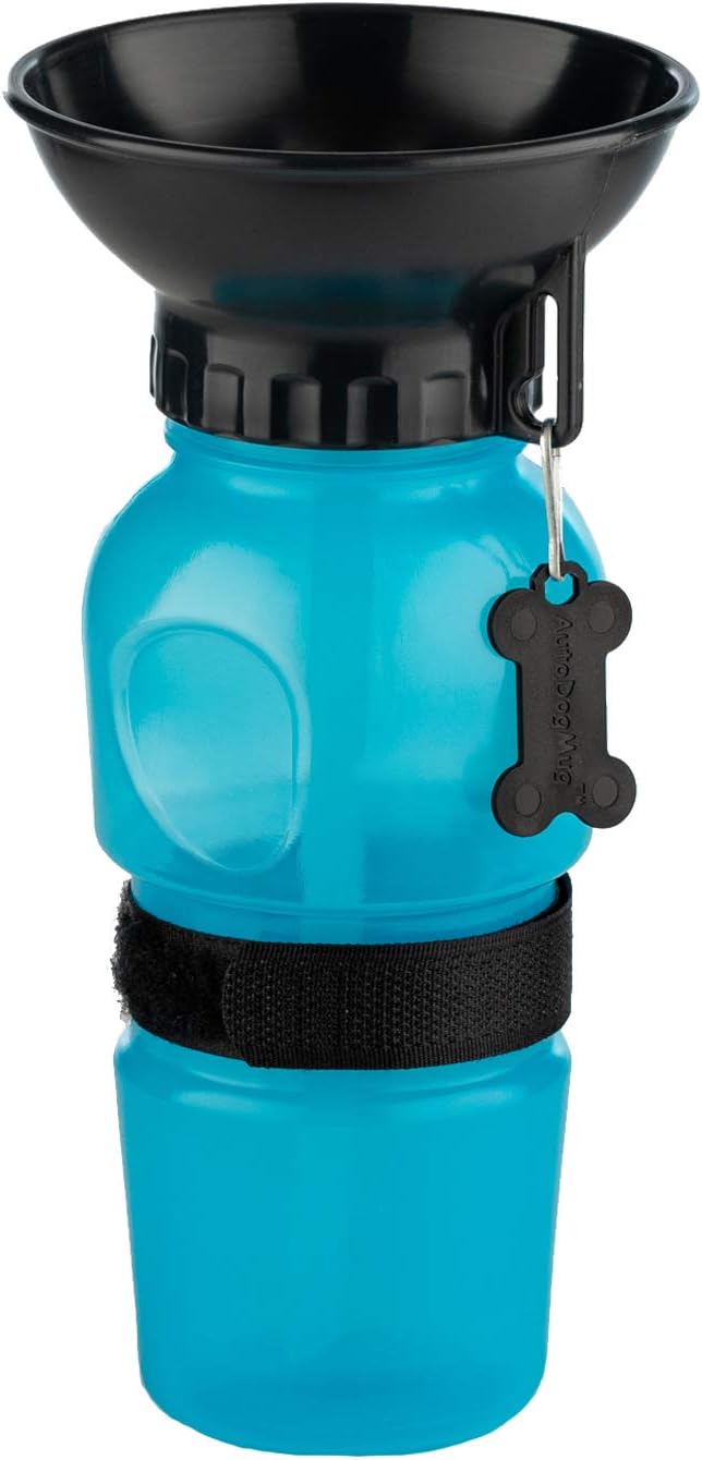Highwave AutoDogMug Dog Water Bottle with Built-in Bowl, 20 oz
