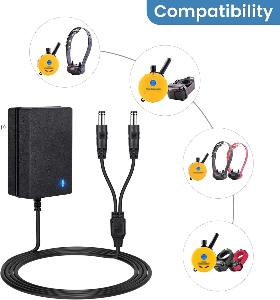 E Collar Charger for Mini Educator 300 400 ET-300 ET-400 Training