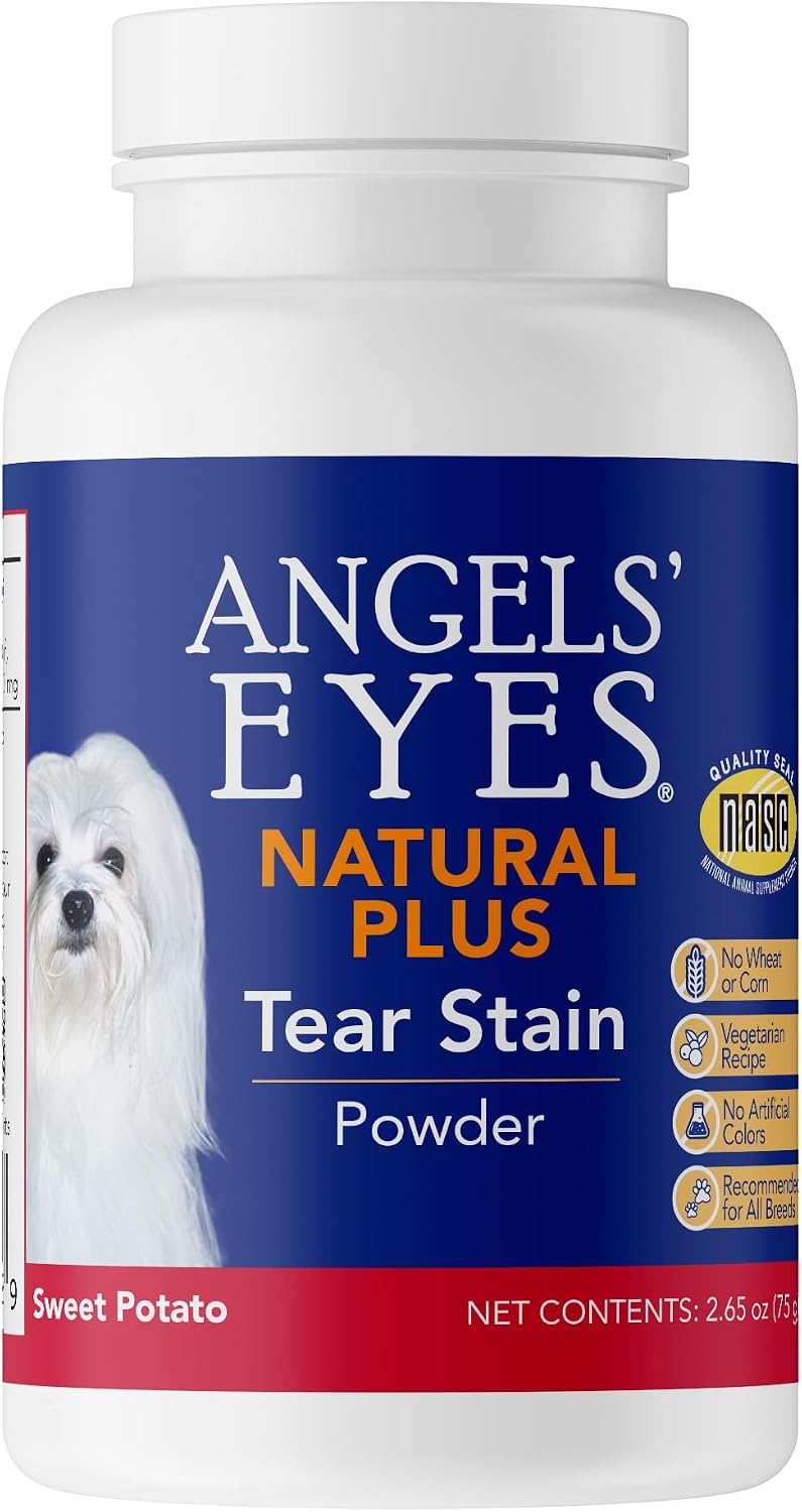 Angels' Eyes Natural Plus Tear Stain Prevention Powder for Dogs & Cats
