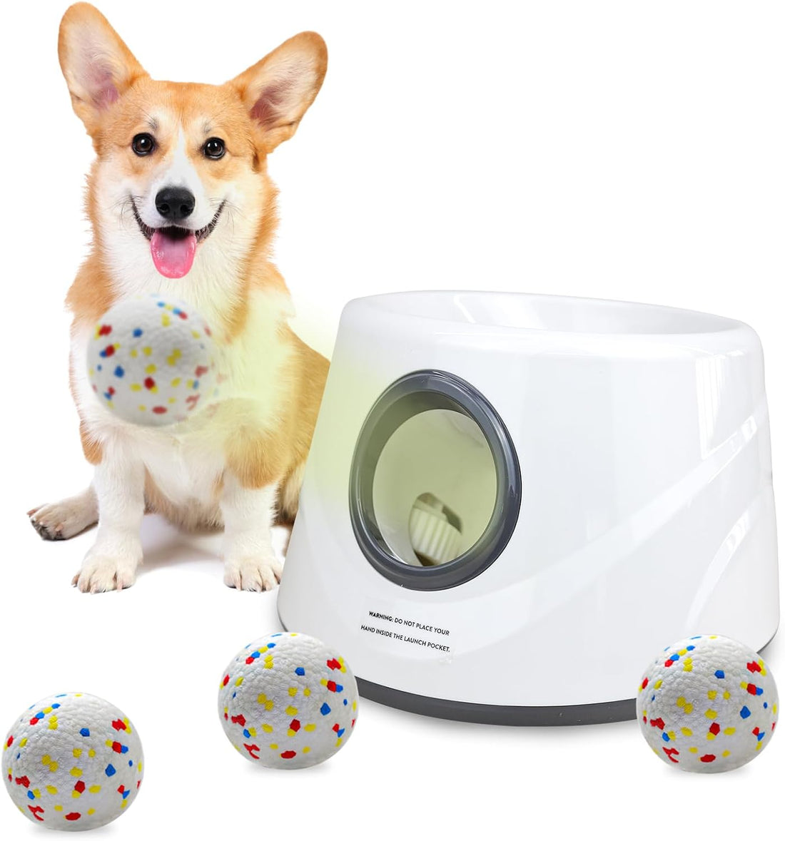 SOCO Automatic Dog Ball Launcher, 3 Distances to 45 FT