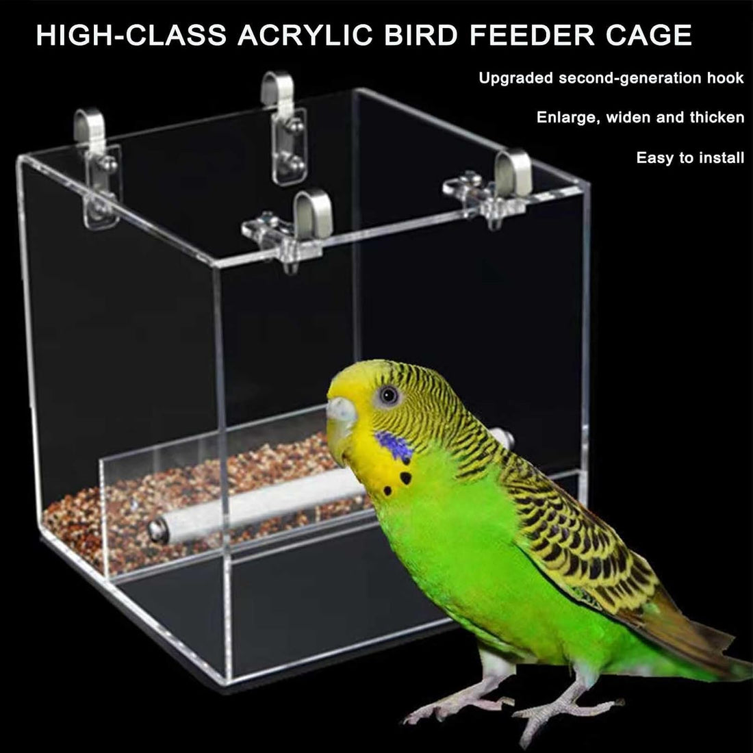 No Mess Bird Feeder for Cage