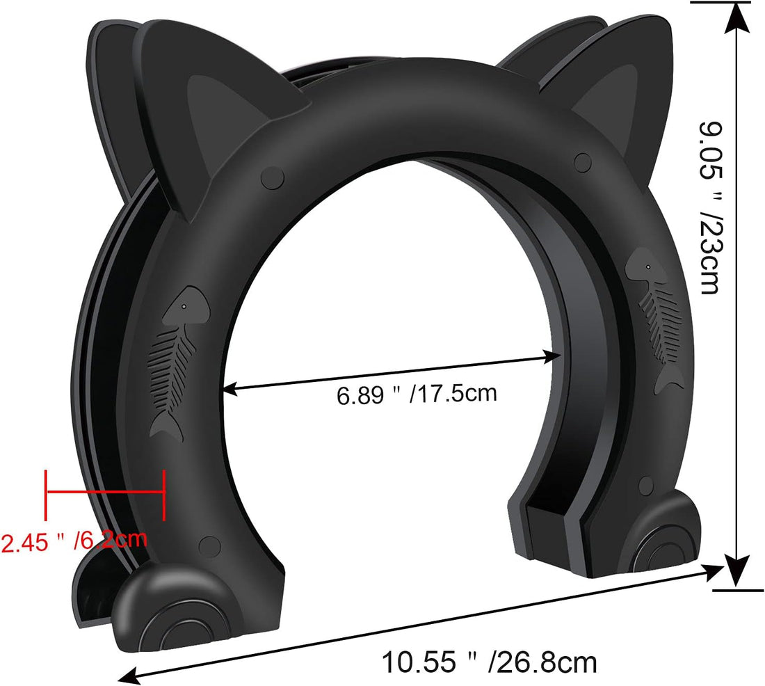 IKUSO Cat Door Interior Door,Hidden Pet Litter BoxPet Door for Cats