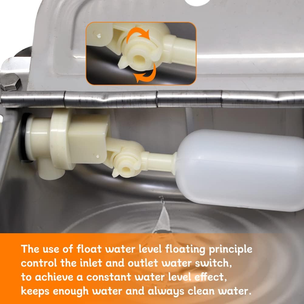 304 Stainless Steel Automatic Livestock Waterer with Float Valve
