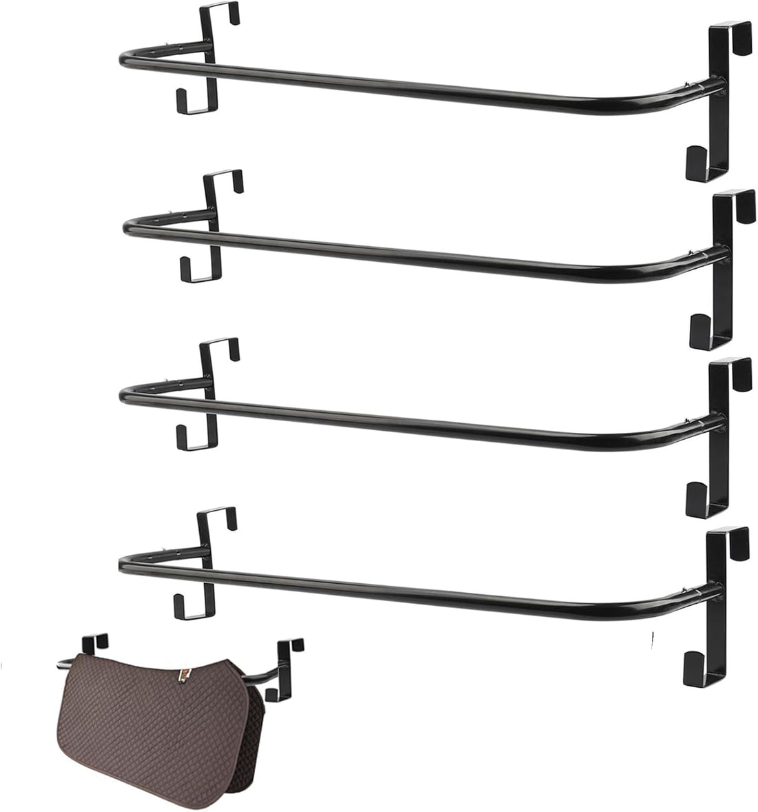 2Pcs Blanket Rack Wall Mounted Removable Horse Blanket Bar, 34 Inch