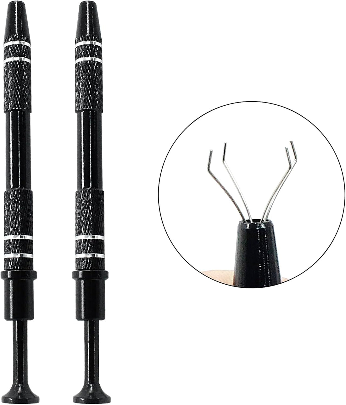 Hordion 4-Claw Pick up Tool Piercing Ball Grabber(3 Pack, Black)