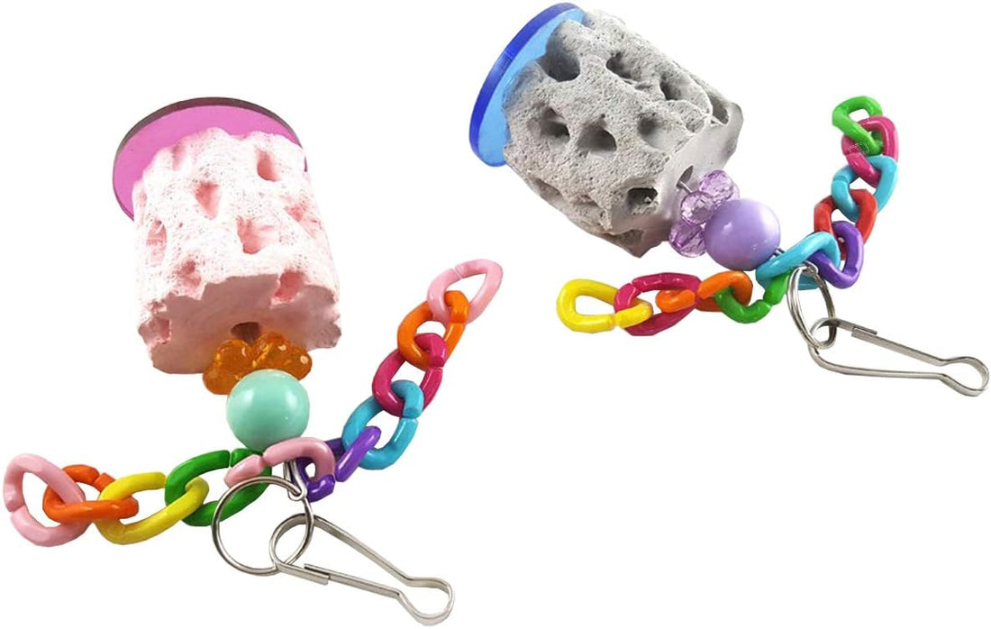 Wontee Bird Calcium Teeth Grinding Chew Treats Toy for Parrot
