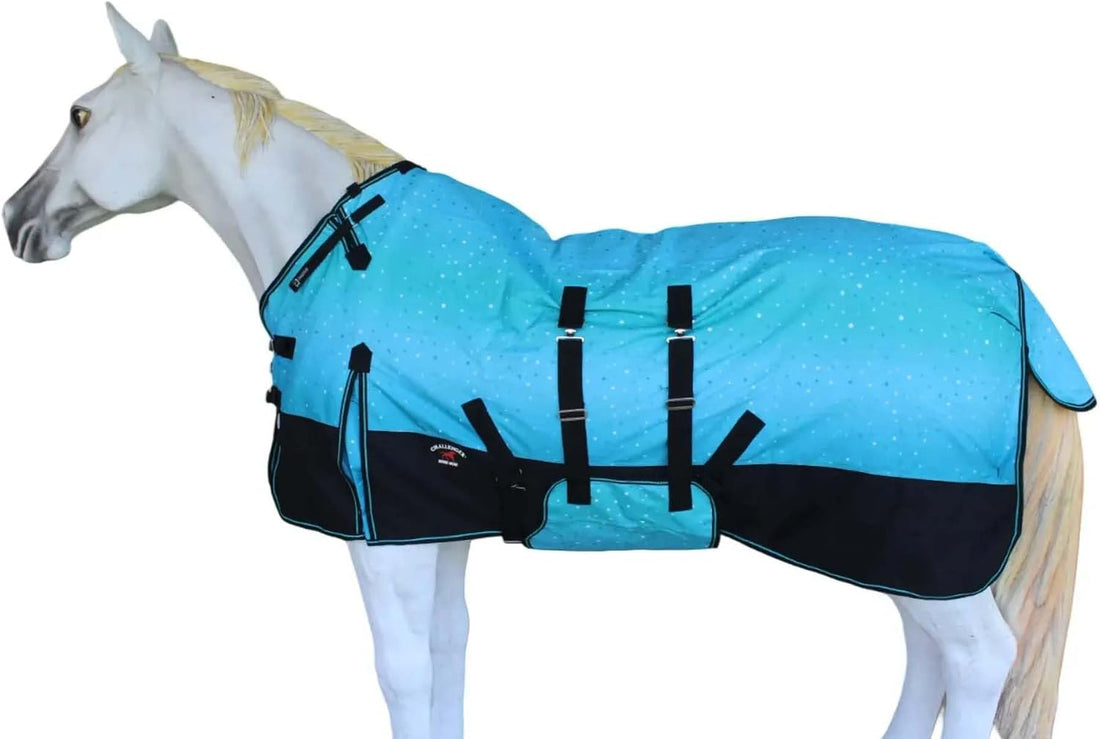 72" Challenger 1200D Turnout Lightweight Rain Horse Winter Blanket