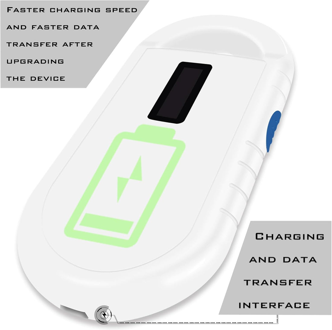 Smoostart Microchip Scanner, 1000 Records Increased Huge Data Storage
