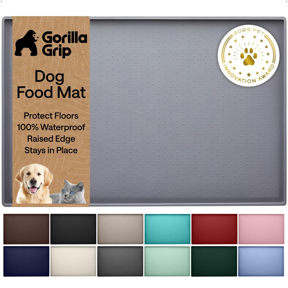 GORILLA GRIP 100% Waterproof Raised Edge BPA Free Silicone Pet