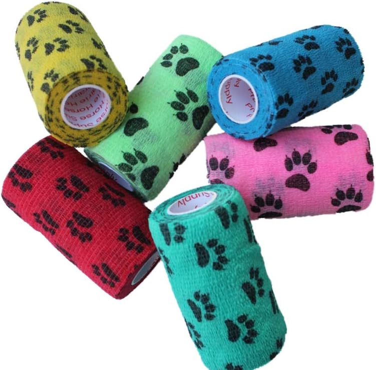 2 Pack Premium Vet Wrap - Self Adhesive Bandage Wrap & Athletic Tape