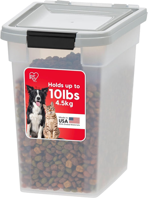 IRIS USA Airtight Dog Food Storage Container, WeatherPro, Up to 10 lbs