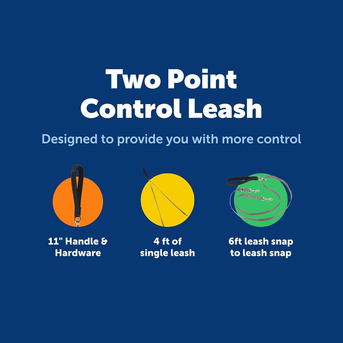 PetSafe Two Point Control Dog Leash, 3/4 in
