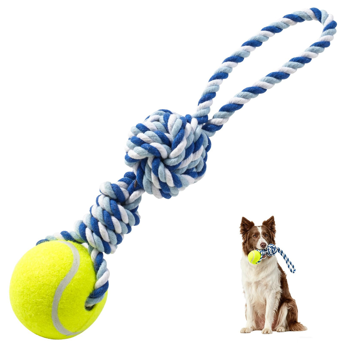 Erhalithegro Interactive Tug of War Rope Toy for Medium & Small Dogs