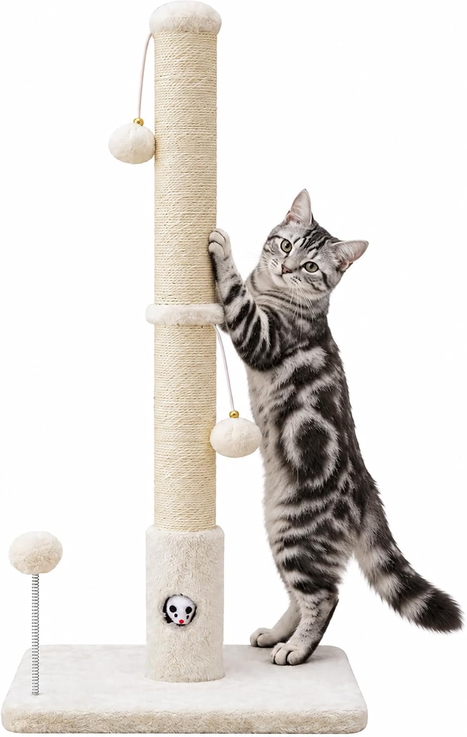 Woochpet Funny Cat Scratching Posts Sturdy Scratcher Posts 33''