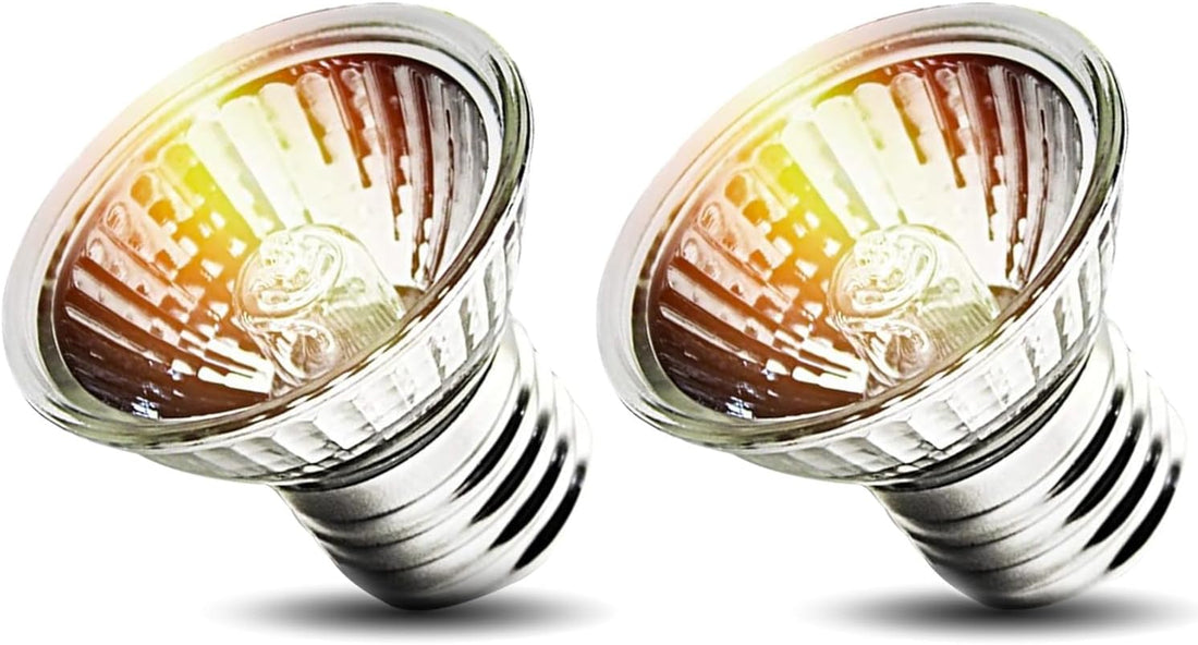2-Pack 50W UVA Bulbs, Light Turtle Heat Lamp for Reptiles