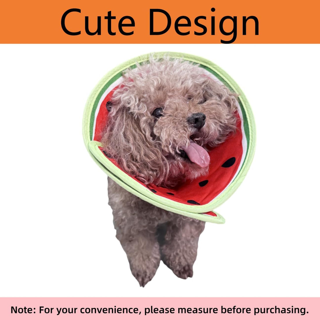 Soft Pet Cone Collar, Strawberry, L