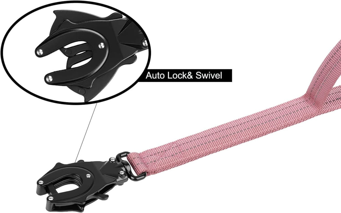 ICEFANG Tactical Dog Leash with Quick-Release Metal Clasp,Bungee-Dog