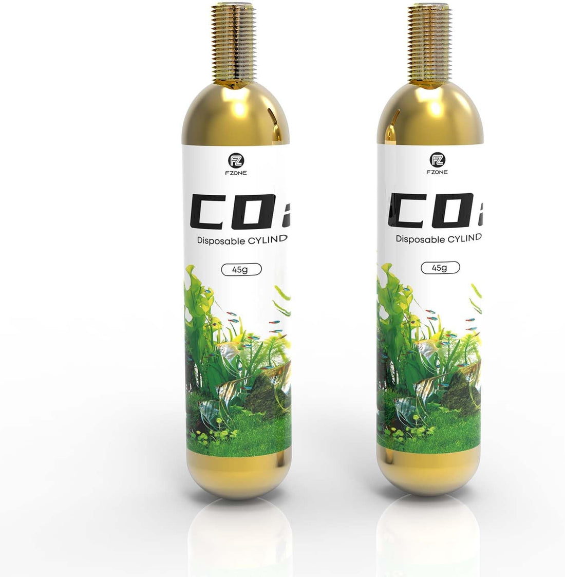 FZONE 45g Disposable CO2 Cartridges with 5/8'' Threaded Interfaces