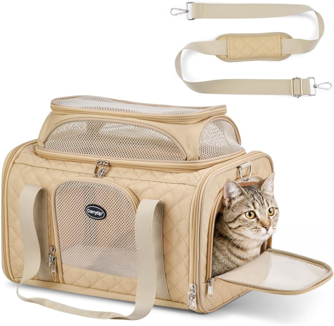 CarryTip Cat Carrier Airline Approved 17x11x9.5 Inches