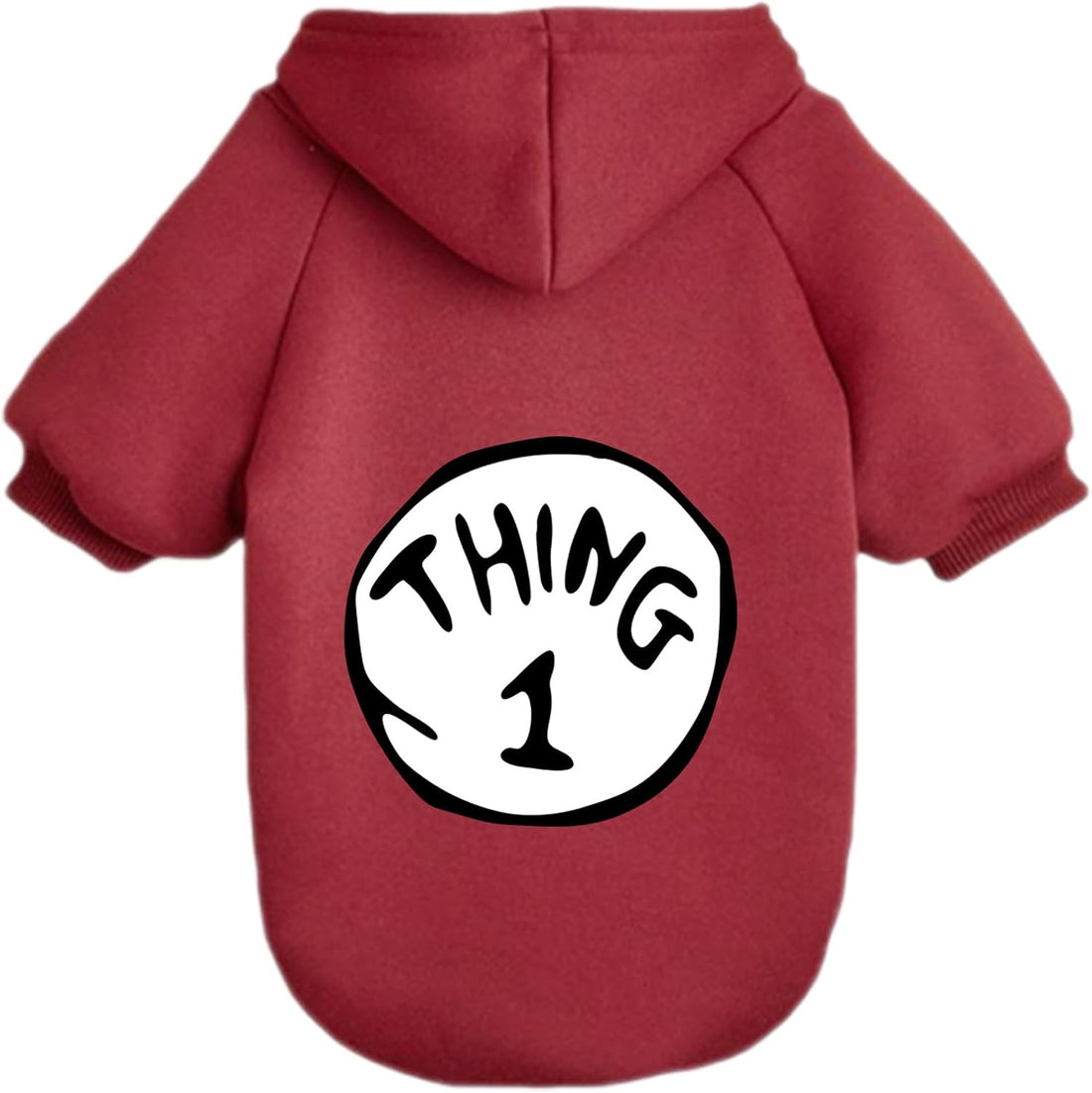 Dog Hoodie Pet Clothes for Small Dogs Thing 1 Printed Hoodies Medium