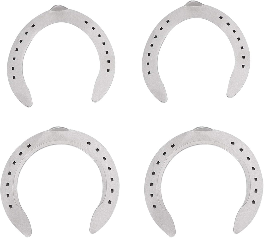 Pilipane Aluminum Alloy Horseshoes 4pcs Horse Riding Tool Kit