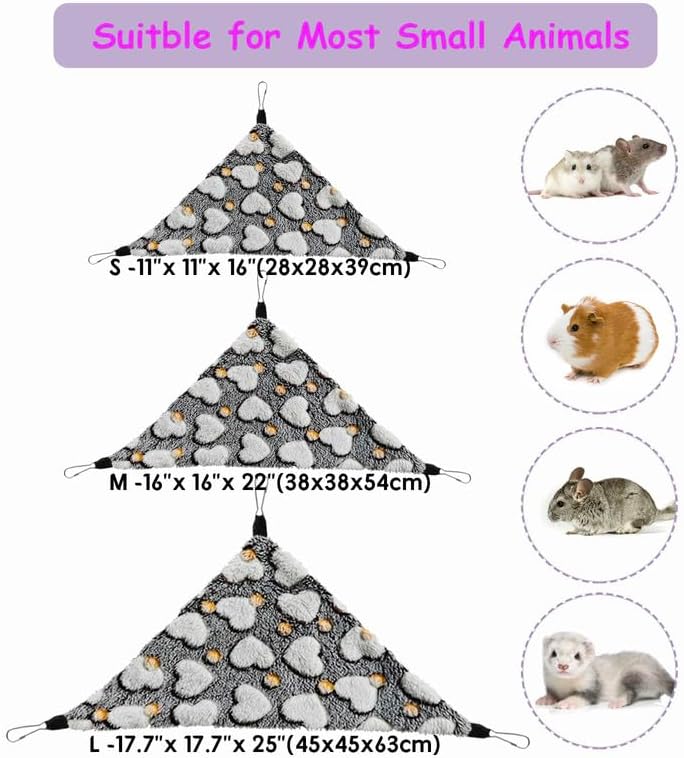 Guinea Pig & Rat Hammocks, Perfect for Pet Critter Cages, 2 Pack