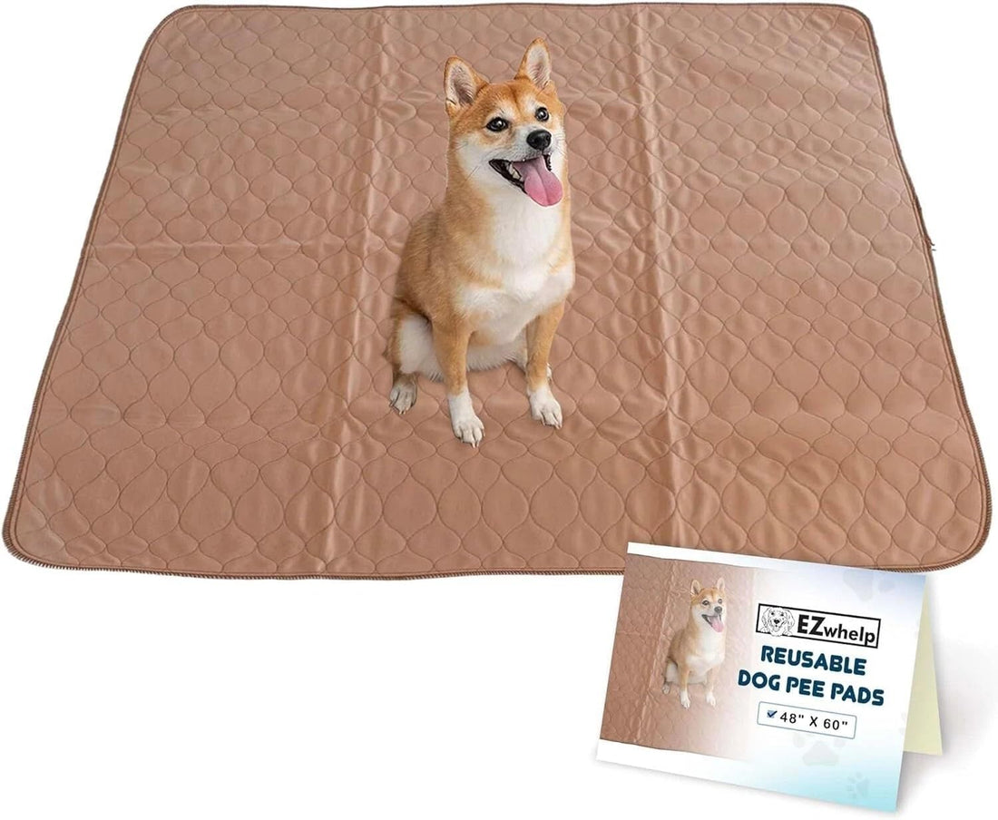 EZwhelp Reusable Dog Pee Pads, Washable Waterproof Mat 60x60 in
